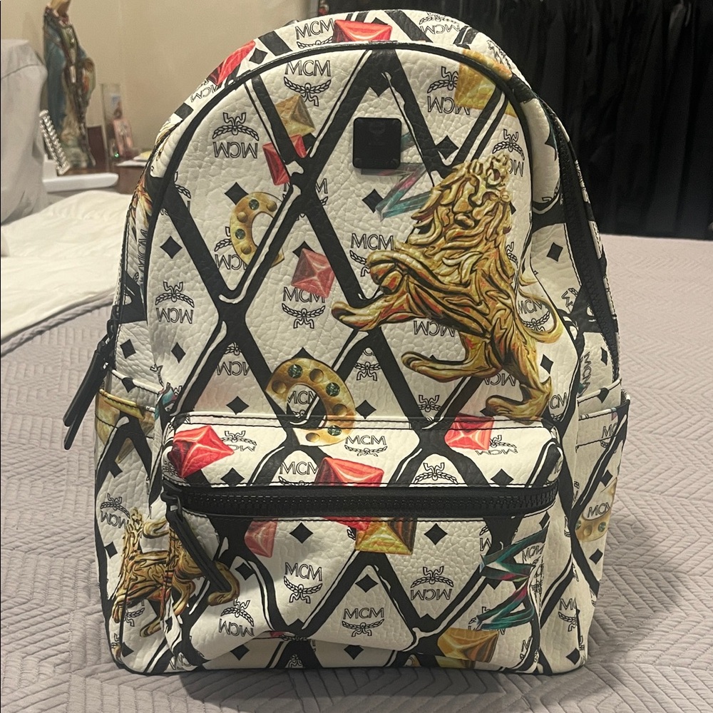 Mcm Multicolor Graphic Backpack - image 1